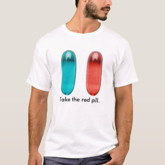 T-shirt vermelho de Pilled