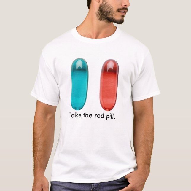T-shirt vermelho de Pilled (Frente)