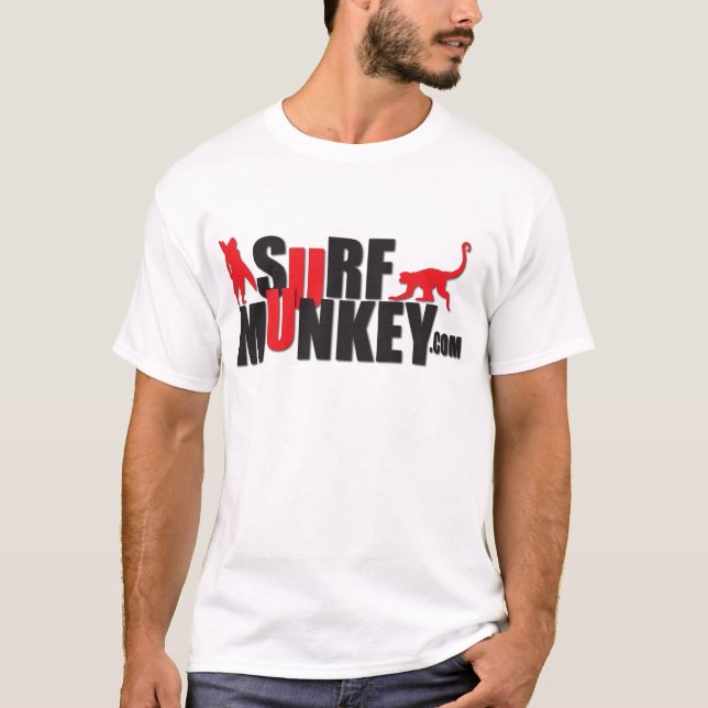 T-shirt Vermelho - design #2 do quadro de avisos de Munkey (Frente)