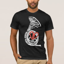 T-shirt vermelho do AA da obscuridade do amor de