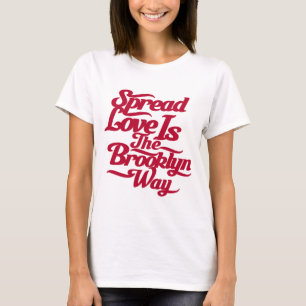 T-shirt Vermelho do amor de Brooklyn