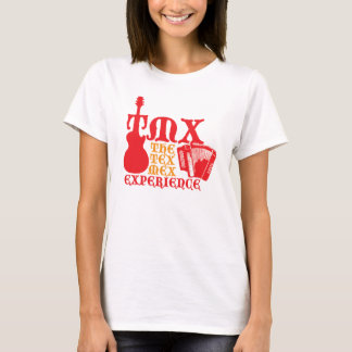 T-shirt vermelho do TMX das mulheres
