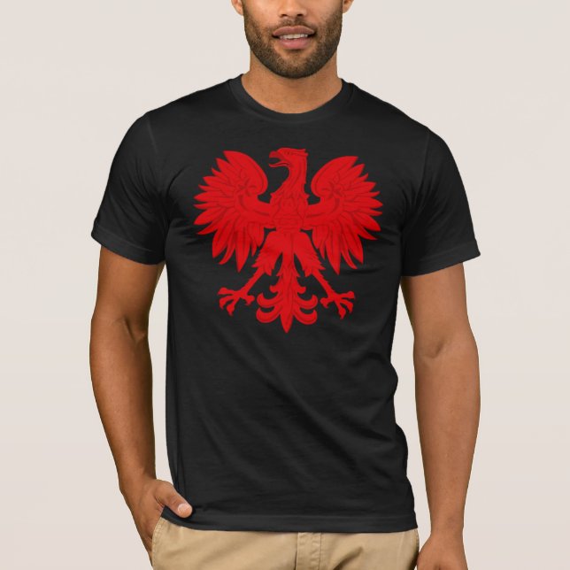 T-shirt Vermelho Eagle polonês (Frente)