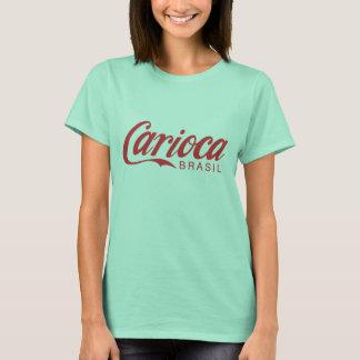 T-shirt Vermelho no T vermelho das meninas de Carioca