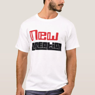 T-shirt (vermelho & preto) novo da criação