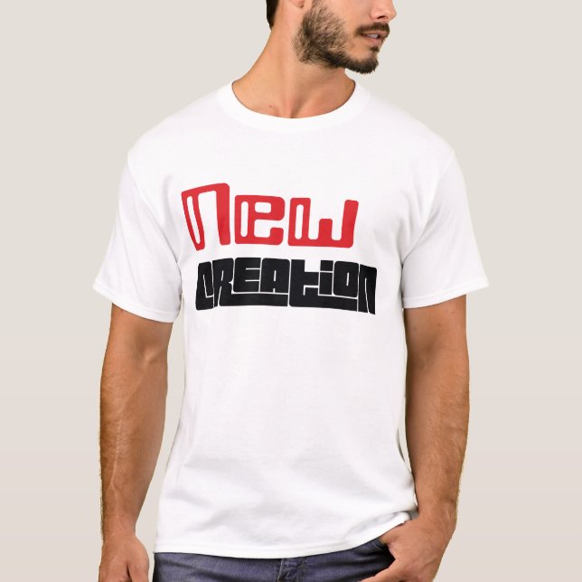 T-shirt (vermelho & preto) novo da criação (Frente)