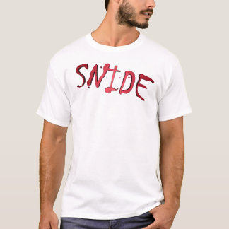T-shirt vermelho Snide do logotipo