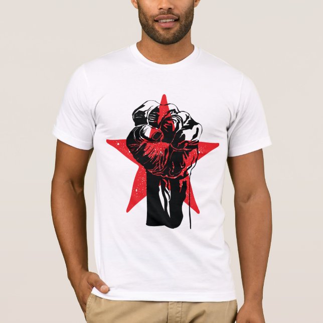 T-shirt vermelhos de Ernesto Che Guevara do punho (Frente)
