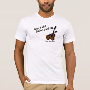 T-shirt Versão #2 da guitarra - que sentimentos soe como