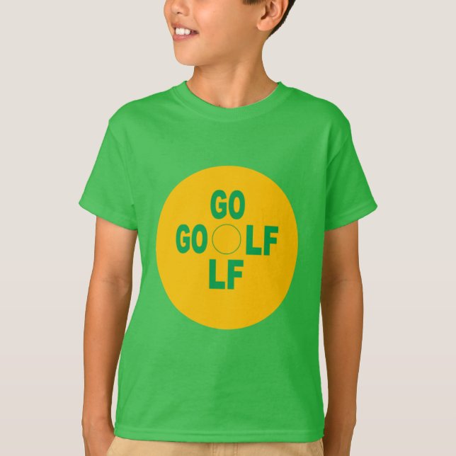 T-shirt vert trèfle  Enfants    SPORT  GOLF  (Frente)