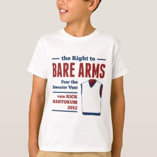 T-shirt Veste desencapada 2012 da camisola de Santorum do