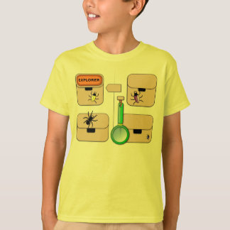 T-shirt Veste do explorador com besouro amarelo