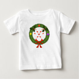 T-shirt Vestido com Babado de Presépio de Natal para Crian