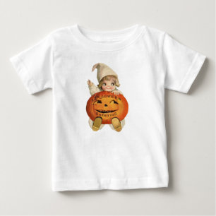 T-shirt Vestido de Babá Vintage Adorável de Halloween com