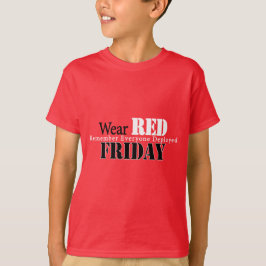 T-shirt Vestir vermelho na sexta-feira