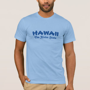 T-shirt vestuário de texto personalizado HAWAII