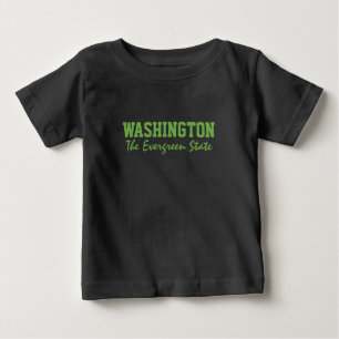 T-shirt Vestuário de texto personalizado WASHINGTON