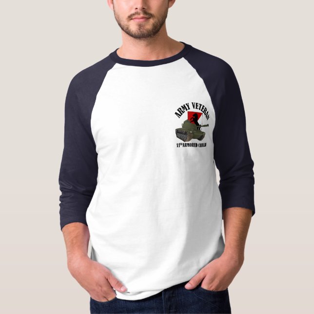 T-shirt Veterano do exército - M-48 (Frente)