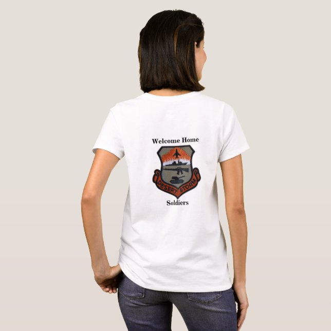 T-shirt Veterinários militares dos veteranos de Guerra do (Parte Traseira Completa)