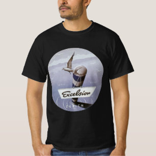 T-shirt Viagem Antiga Hotel Excelsior Zurique Suíça