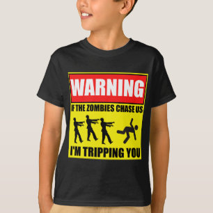T-shirt Viagem do zombi que adverte Sign.png