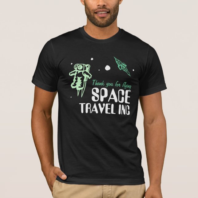 T-shirt Viagem espacial Inc (Frente)
