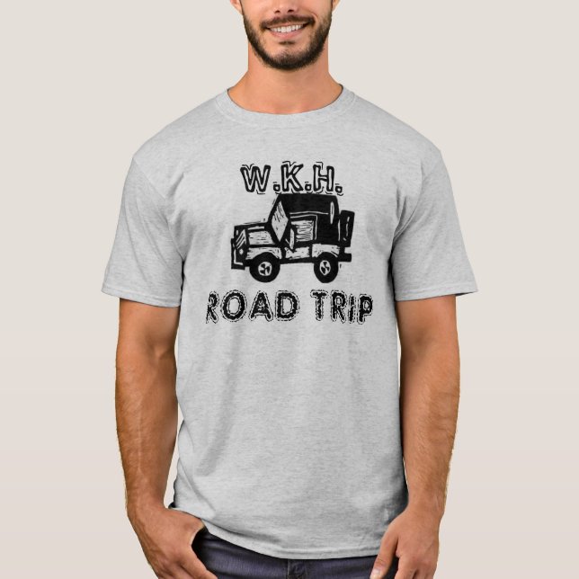 T-shirt VIAGEM POR ESTRADA da família (Frente)