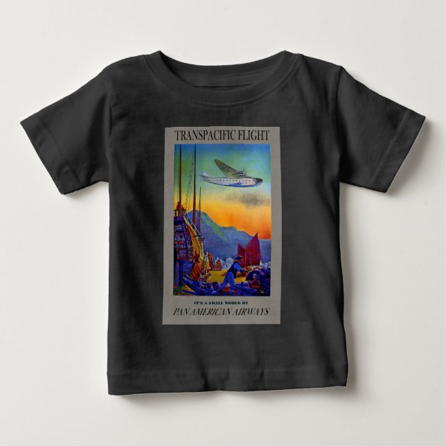 T-shirt Viagem Transpacífica Vintage (Frente)