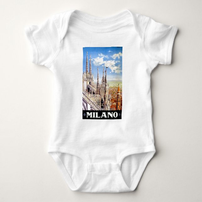 T-shirt Viagem Vintage Milano (Frente)