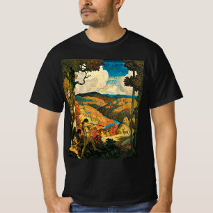 T-shirt Viagens vintage, no Antigo Kentucky, NC Wyeth