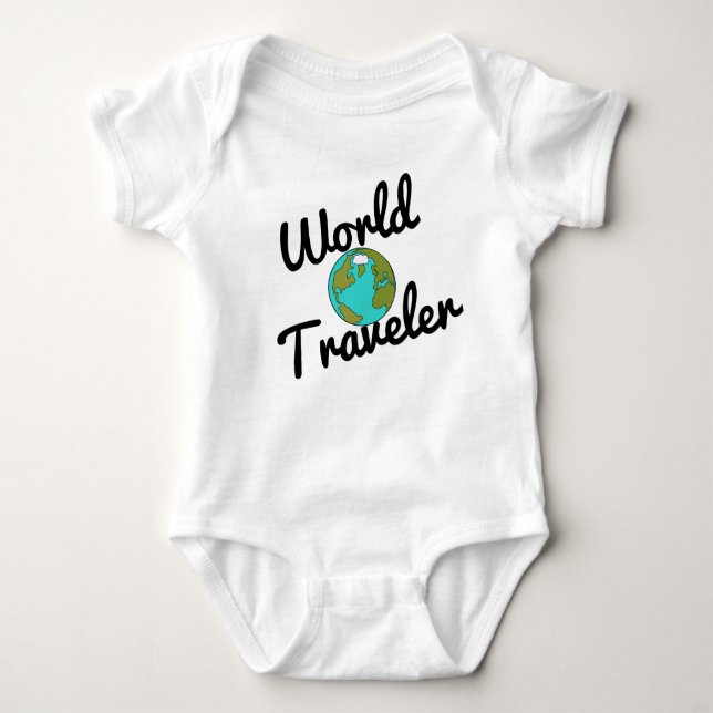T-shirt Viajante de mundo (Frente)
