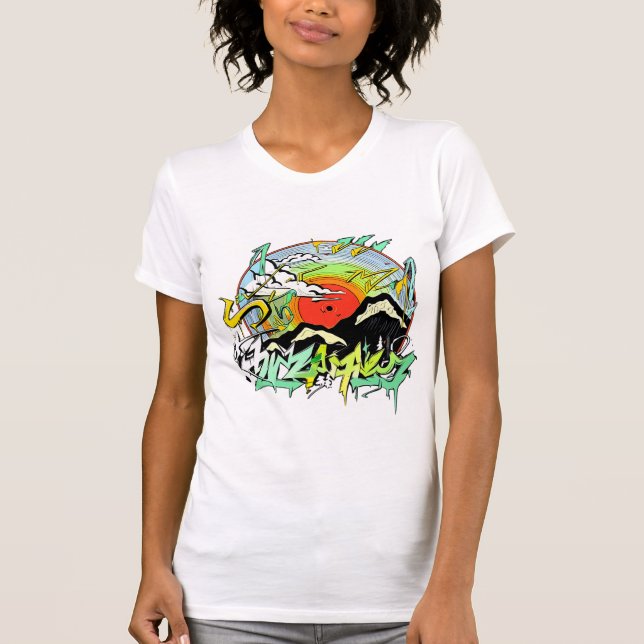 T-Shirt Vibrant Mountain Vinil Grafite (Frente)