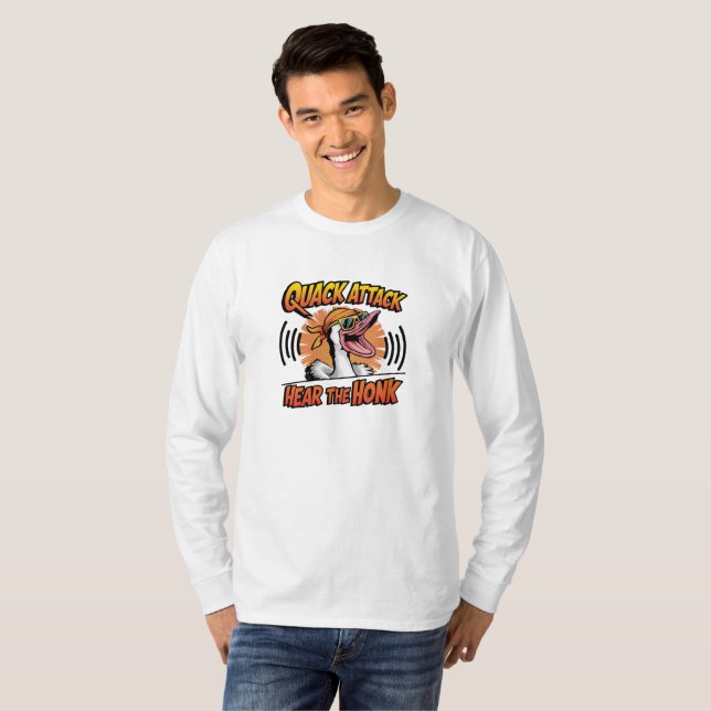 T-Shirt Vibrant Quack Attack Long Sleeve (Frente Completa)