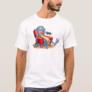 T-shirt Viciado em televisão do geco