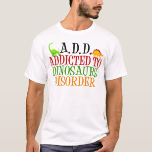 T-shirt Viciado em Transtorno dos Dinossauros