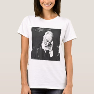 T-shirt Victor Hugo & Citação de Felicidade Presentes Cami