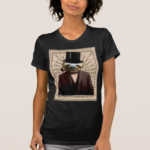 T-shirt Victorian Steampunk do homem da preguiça