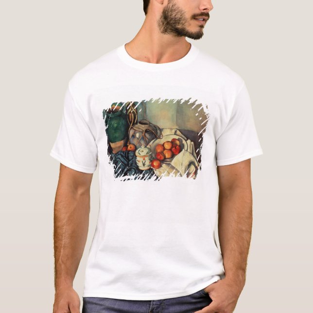 T-shirt Vida com maçãs, 1893-94 de Paul Cezanne | ainda (Frente)
