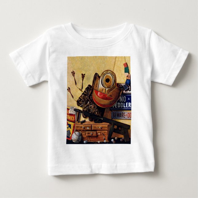 T-shirt Vida Contínua dos Brinquedos para Meninos (Frente)