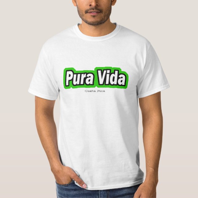 T-shirt Vida, Costa Rica - personalizado (Frente)