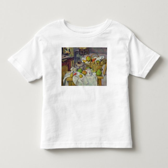 T-shirt Vida de Paul Cezanne | ainda com cesta, 1888-90 (Frente)