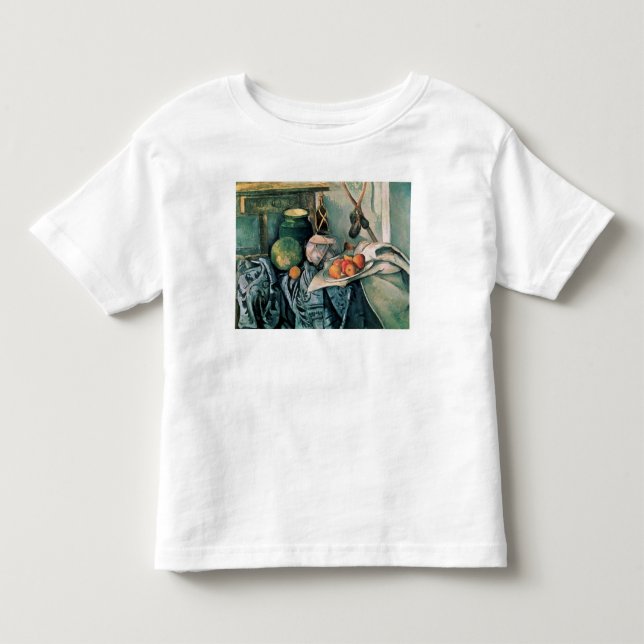 T-shirt Vida de Paul Cezanne | ainda com jarro e Aubergi (Frente)