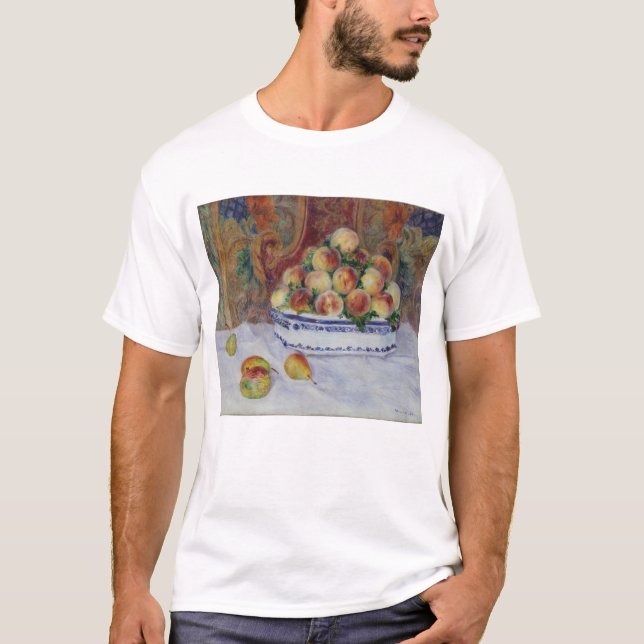 T-shirt Vida de Pierre Auguste Renoir | ainda com pêssegos (Frente)