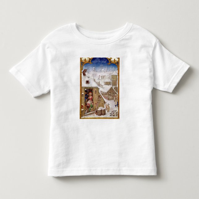 T-shirt Vida do camponês, 'de Breviarium Grimani (Frente)