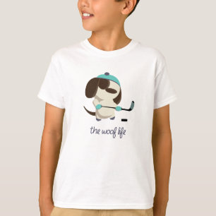 T-shirt Vida do Woof - hóquei