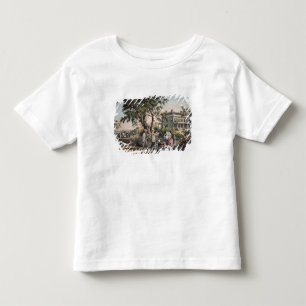 T-shirt Vida no campo americana - tarde de outubro, 1855