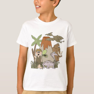 T-shirt Vida pré-histórica do menino