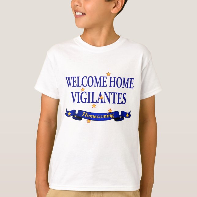 T-shirt Vigilantes Home bem-vindos (Frente)