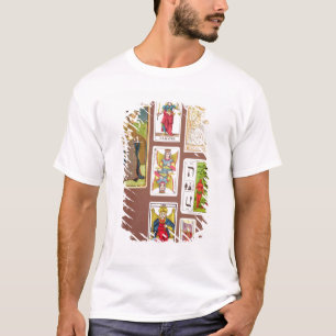 T-shirt VIII justiça, sete cartões de tarot