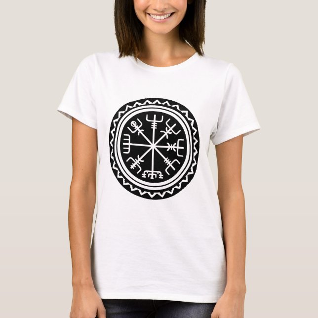 T-shirt Viking Vegvisir Compass (Frente)